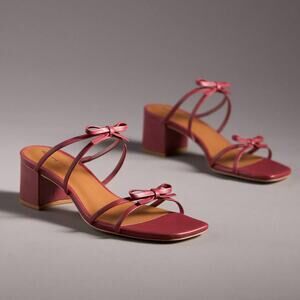 Reformation Elodie Heels Sz 7.5 Strappy Block Heel Sandals